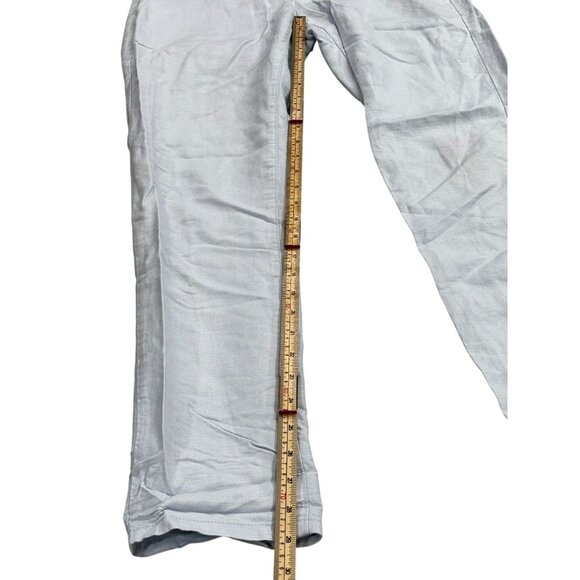 Gap Womens Linen/Cotton Blend Pants Size 00 Light Blue - Picture 7 of 10